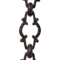Chain BR36-U Vintage Chandelier Chain with Unwelded Brass links and Round Joining links, Antique Brass
