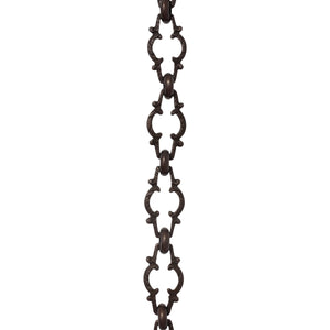 Chain BR36-U Vintage Chandelier Chain with Unwelded Brass links and Round Joining links, Antique Brass