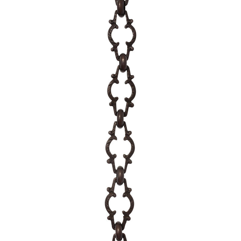 Chain BR36-U Vintage Chandelier Chain with Unwelded Brass links and Round Joining links, Antique Brass