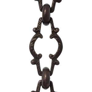 Chain BR36-U Vintage Chandelier Chain with Unwelded Brass links and Round Joining links, Antique Brass