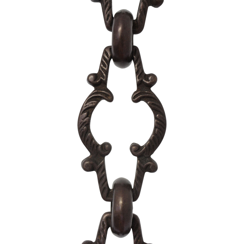 Chain BR36-U Vintage Chandelier Chain with Unwelded Brass links and Round Joining links, Antique Brass