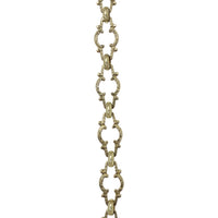 Chain BR36-U Vintage Chandelier Chain with Unwelded Brass links and Round Joining links, Antique Brass