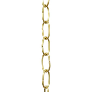 Chain BR40-U Small Loop Chandelier Chain with Oval Unwelded Brass links, Antique Brass
