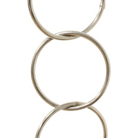 Chain BR41-W Round Circle Chandelier Chain with Welded Brass links, Antique Brass