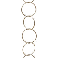 Chain BR41-W Round Circle Chandelier Chain with Welded Brass links, Antique Brass