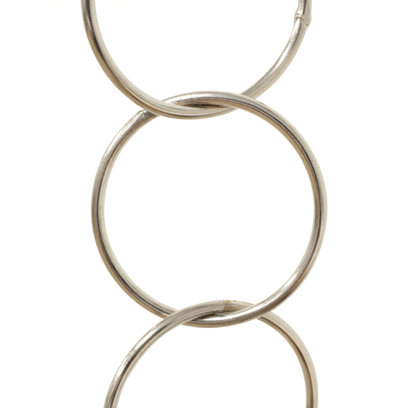 Chain BR41-W Round Circle Chandelier Chain with Welded Brass links, Antique Brass