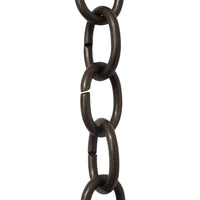 Chain BR42-U Small Loop Chandelier Chain with Oval Unwelded Brass links, Antique Brass