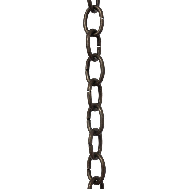 Chain BR42-U Small Loop Chandelier Chain with Oval Unwelded Brass links, Antique Brass
