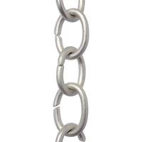 Chain BR42-U Small Loop Chandelier Chain with Oval Unwelded Brass links, Antique Brass