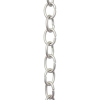 Chain BR42-U Small Loop Chandelier Chain with Oval Unwelded Brass links, Antique Brass