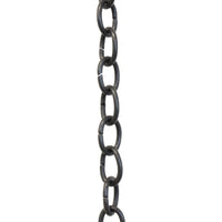 Chain BR42-U Small Loop Chandelier Chain with Oval Unwelded Brass links, Antique Brass