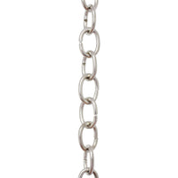 Chain BR42-U Small Loop Chandelier Chain with Oval Unwelded Brass links, Antique Brass