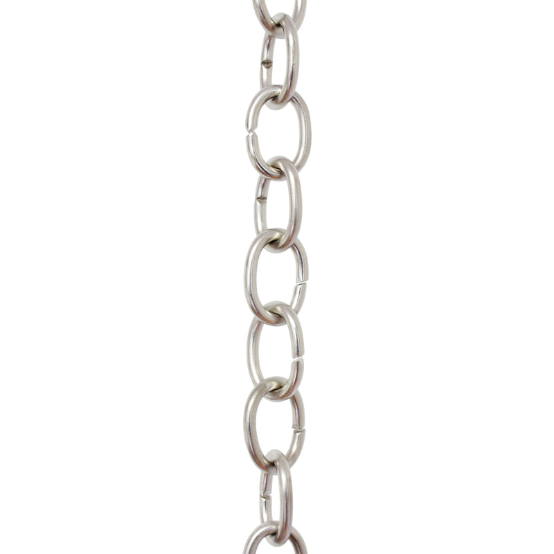 Chain BR42-U Small Loop Chandelier Chain with Oval Unwelded Brass links, Antique Brass