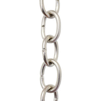Chain BR42-U Small Loop Chandelier Chain with Oval Unwelded Brass links, Antique Brass