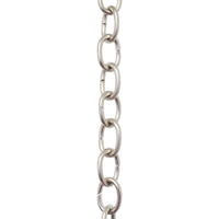 Chain BR42-U Small Loop Chandelier Chain with Oval Unwelded Brass links, Antique Brass