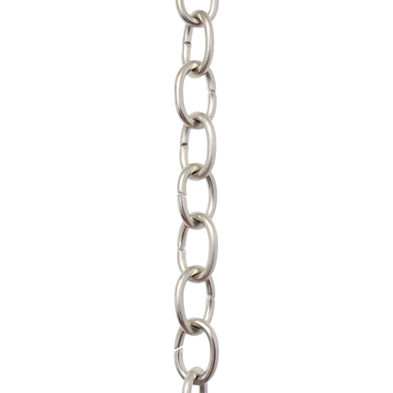 Chain BR42-U Small Loop Chandelier Chain with Oval Unwelded Brass links, Antique Brass