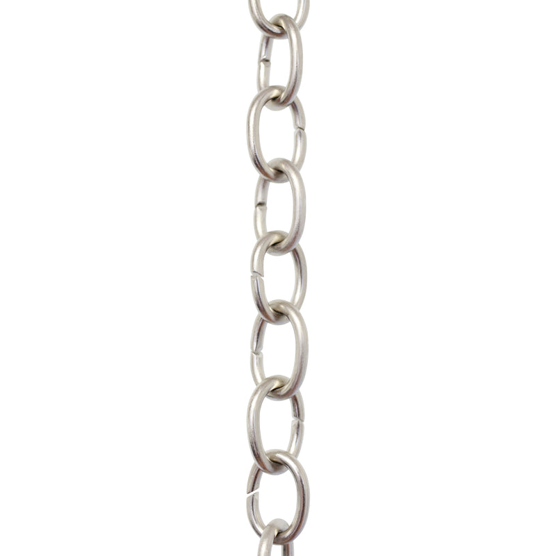 RCH Hardware CH-42-AB | Decorative Solid Brass Chain for Hanging, Lighting  - Small Oval Unwelded Links (1 Foot) (Antique Brass)