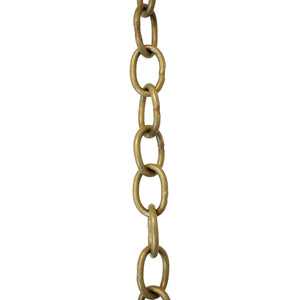 Chain BR42-W Small Loop Chandelier Chain with Oval Welded Brass links, Antique Brass