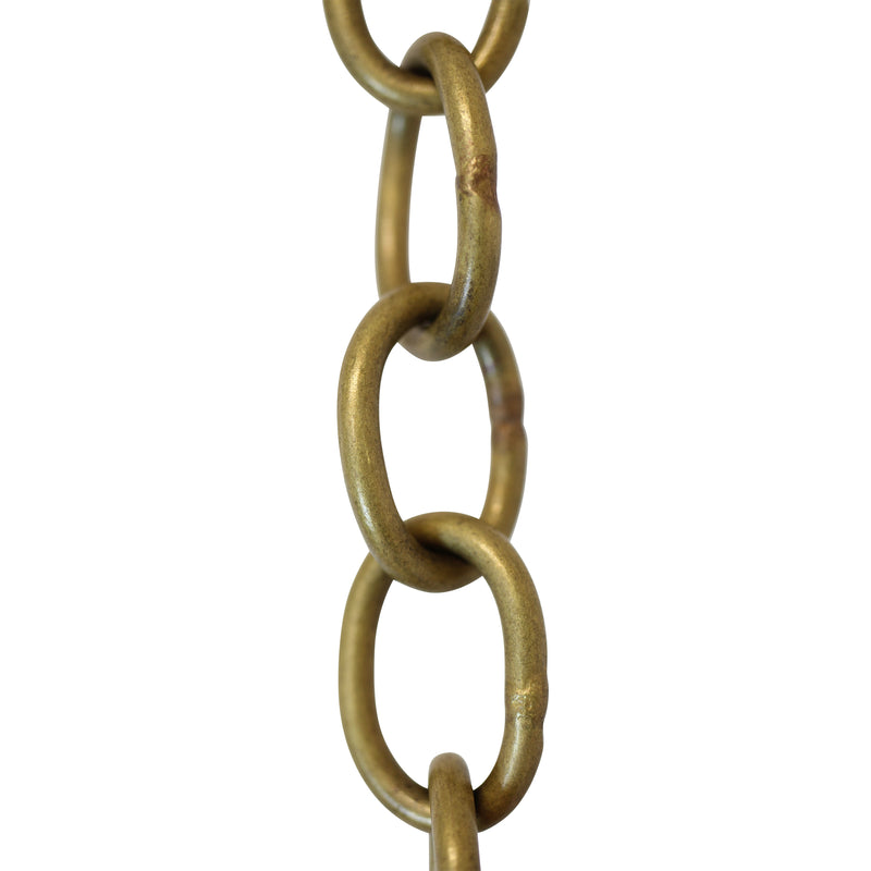 Chain BR42-W Small Loop Chandelier Chain with Oval Welded Brass links, Antique Brass