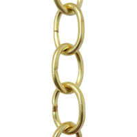 Chain BR42-W Small Loop Chandelier Chain with Oval Welded Brass links, Antique Brass