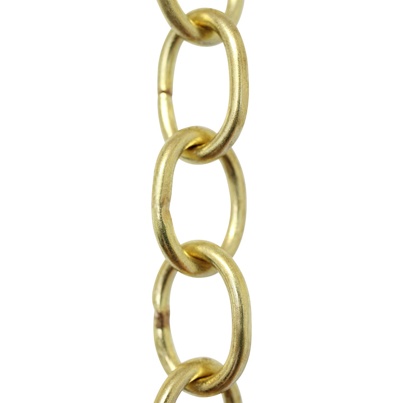 Chain BR42-W Small Loop Chandelier Chain with Oval Welded Brass links, Antique Brass
