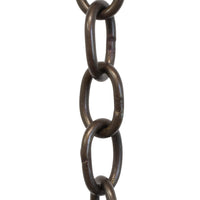 Chain BR42-W Small Loop Chandelier Chain with Oval Welded Brass links, Antique Brass