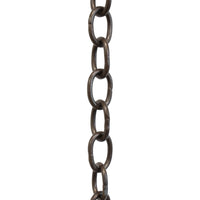 Chain BR42-W Small Loop Chandelier Chain with Oval Welded Brass links, Antique Brass
