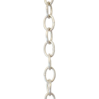 Chain BR42-W Small Loop Chandelier Chain with Oval Welded Brass links, Antique Brass