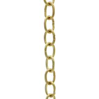 Chain BR42-W Small Loop Chandelier Chain with Oval Welded Brass links, Antique Brass