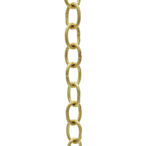 Chain BR42-W Small Loop Chandelier Chain with Oval Welded Brass links, Antique Brass