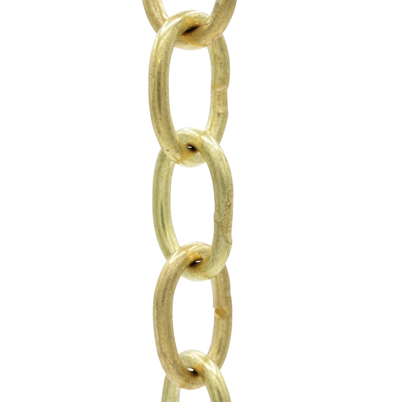 Chain BR42-W Small Loop Chandelier Chain with Oval Welded Brass links, Antique Brass