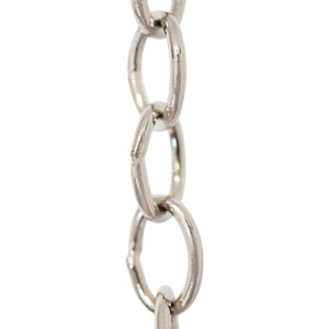 Chain BR42-W Small Loop Chandelier Chain with Oval Welded Brass links, Antique Brass