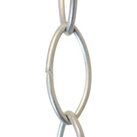 Chain BR43-U Large Loop Chandelier Chain with Oval Unwelded Brass links, Antique Brass