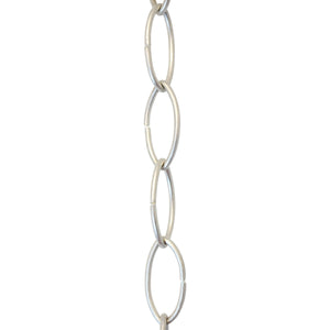Chain BR43-U Large Loop Chandelier Chain with Oval Unwelded Brass links, Antique Brass