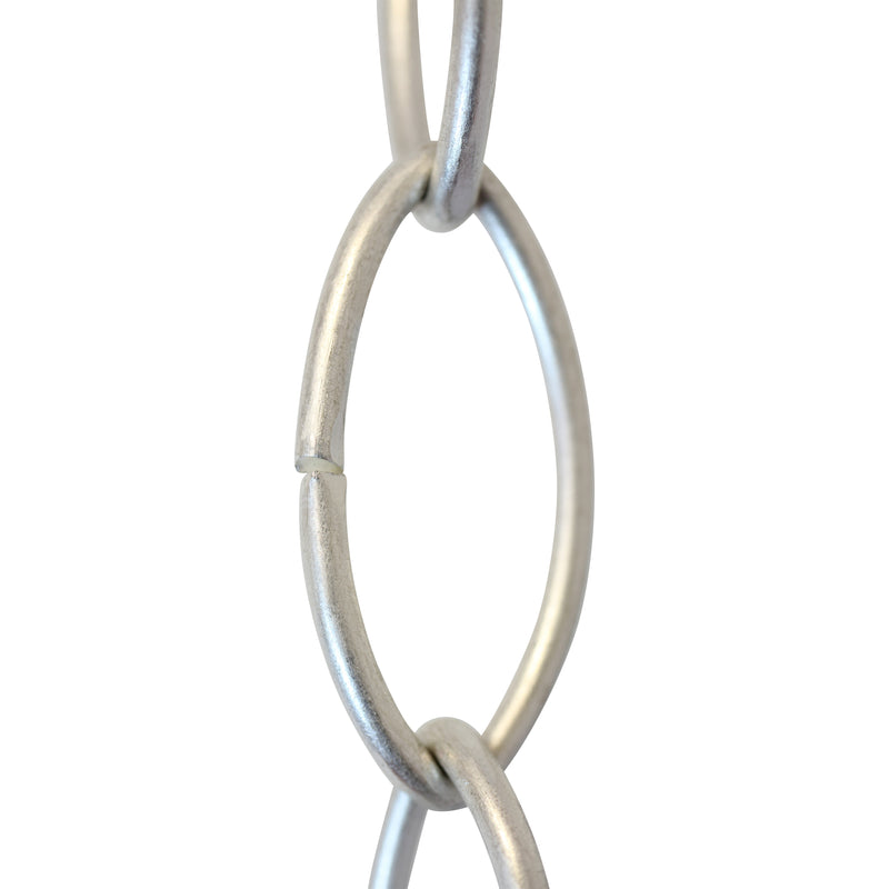 Chain BR43-U Large Loop Chandelier Chain with Oval Unwelded Brass links, Antique Brass