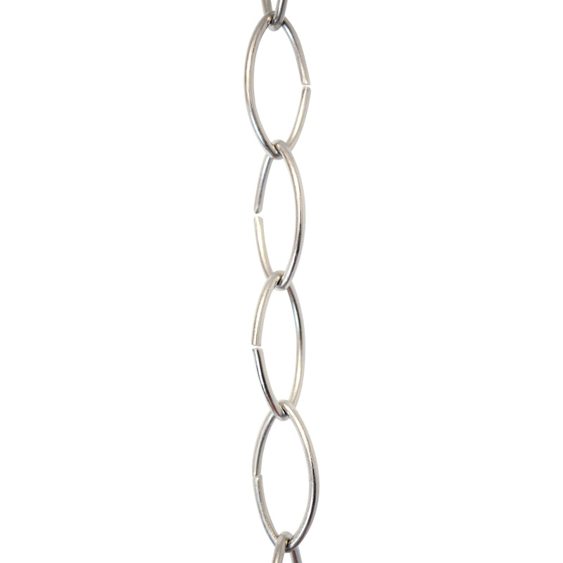 Chain BR43-U Large Loop Chandelier Chain with Oval Unwelded Brass links, Antique Brass