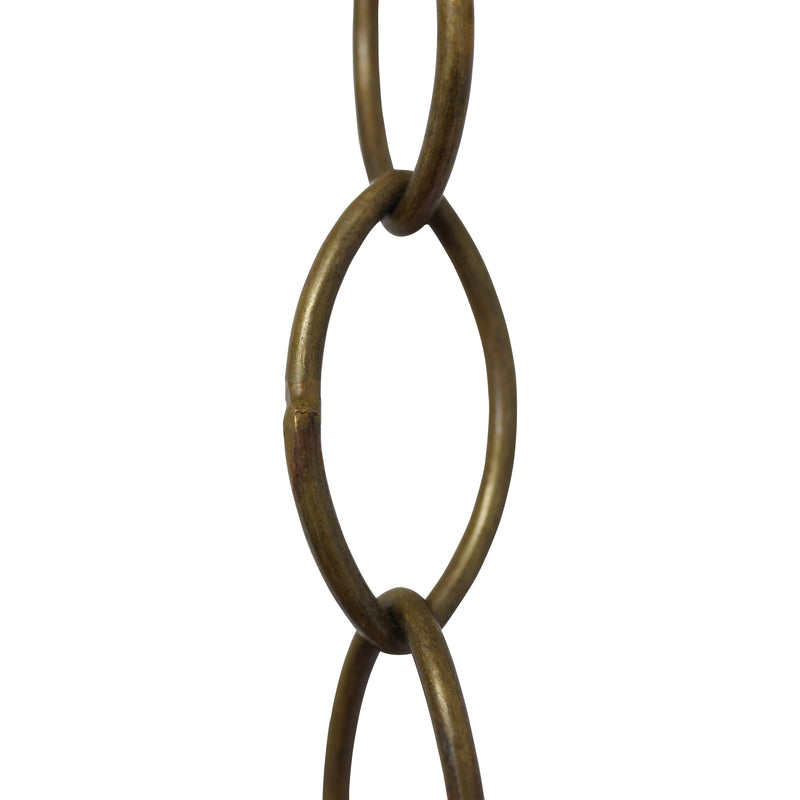 Chain BR43-W Large Loop Oval Chandelier Chain with Welded Brass links, Antique Brass