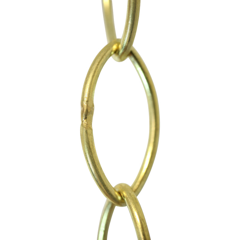 Chain BR43-W Large Loop Oval Chandelier Chain with Welded Brass links, Antique Brass