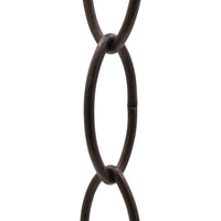 Chain BR43-W Large Loop Oval Chandelier Chain with Welded Brass links, Antique Brass