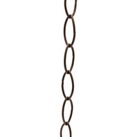 Chain BR43-W Large Loop Oval Chandelier Chain with Welded Brass links, Antique Brass