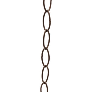 Chain BR43-W Large Loop Oval Chandelier Chain with Welded Brass links, Antique Brass