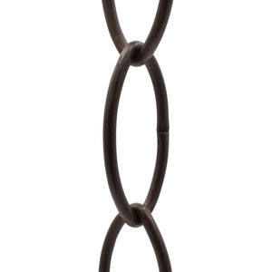 Chain BR43-W Large Loop Oval Chandelier Chain with Welded Brass links, Antique Brass