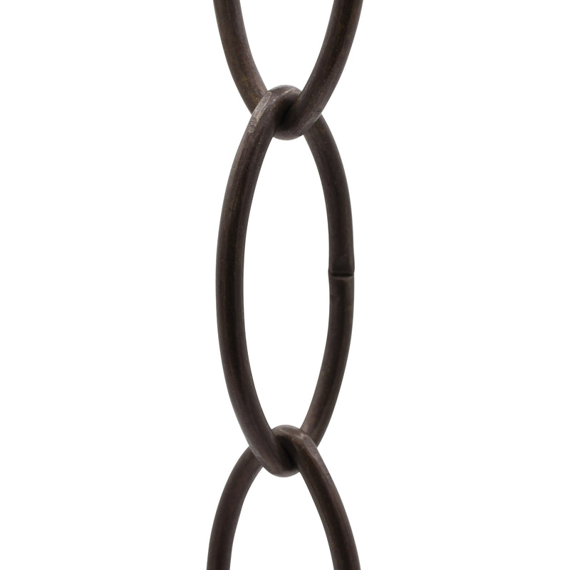 Chain BR43-W Large Loop Oval Chandelier Chain with Welded Brass links, Antique Brass