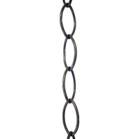 Chain BR43-W Large Loop Oval Chandelier Chain with Welded Brass links, Antique Brass