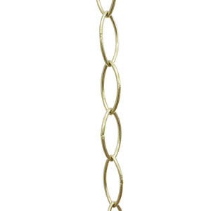 Chain BR43-W Large Loop Oval Chandelier Chain with Welded Brass links, Antique Brass