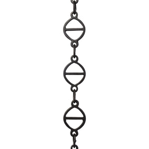 Chain BR45-W Designer Chandelier Chain with Welded Brass links and Oval Joining links, Antique Brass
