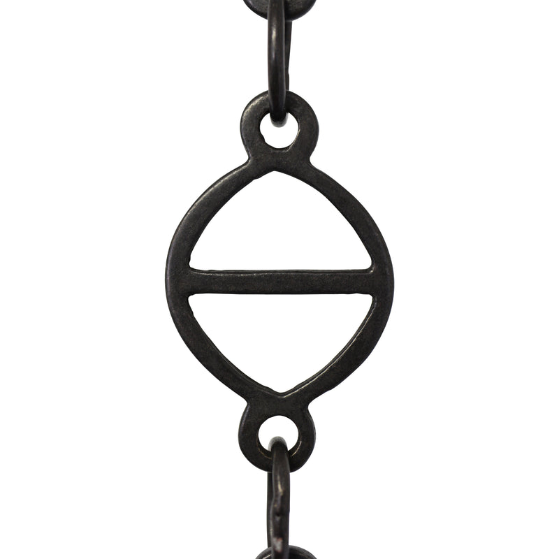 Chain BR45-W Designer Chandelier Chain with Welded Brass links and Oval Joining links, Antique Brass