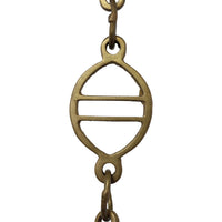 Chain BR46-W Designer Chandelier Chain with Welded Brass links and Oval Joining links, Antique Brass