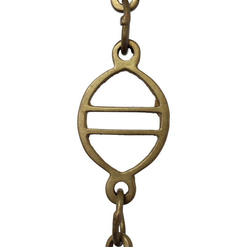 Chain BR46-W Designer Chandelier Chain with Welded Brass links and Oval Joining links, Antique Brass
