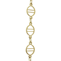 Chain BR46-W Designer Chandelier Chain with Welded Brass links and Oval Joining links, Antique Brass